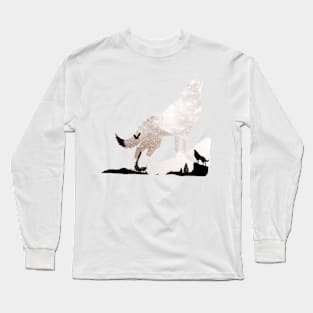 Winter in the land of wolves Long Sleeve T-Shirt